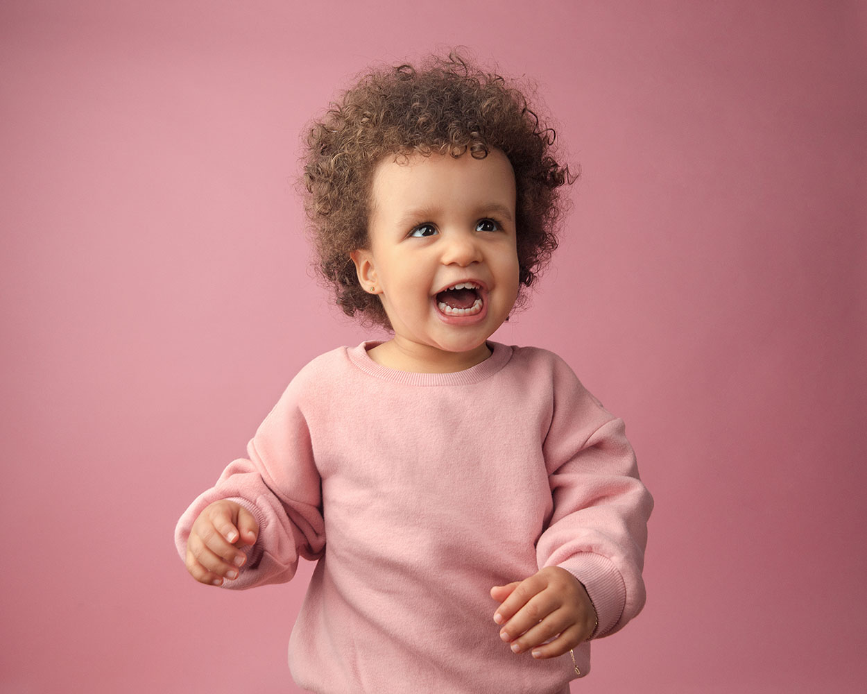 Toddler milestone portrait photographed by Auckland toddler photographer